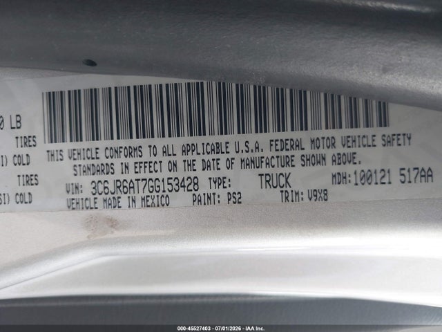 3C6JR6AT7GG153428 RAM 1500 Express