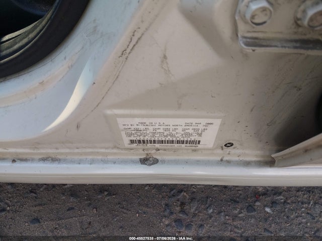 45527538 :رقم المزاد ، 4A3AB36F86E063352 vin ، 2006 Mitsubishi Galant Es/se مزاد بيع