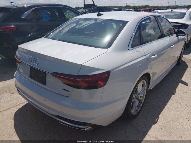 Aukcja sprzedaży 2024 Audi A4 Premium Plus 45 Tfsi S Line Quattro S Tronic, vin: WAUEAAF43RN010005, numer aukcji: 45527712