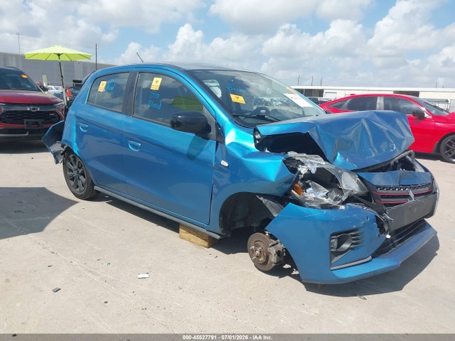 2022 Mitsubishi Mirage Black Edition მანქანა იყიდება აუქციონზე, vin: ML32AWHJ2NH005685, აუქციონის ნომერი: 45527791