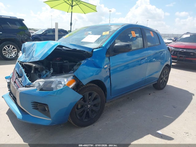 2022 Mitsubishi Mirage Black Edition მანქანა იყიდება აუქციონზე, vin: ML32AWHJ2NH005685, აუქციონის ნომერი: 45527791