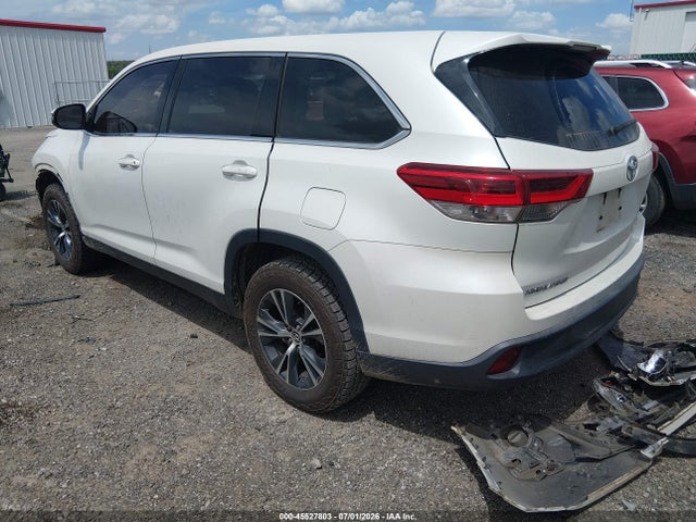 Продаж на аукціоні авто 2019 Toyota Highlander Le, vin: 5TDZARFH2KS047195, номер лоту: 45527803
