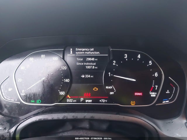 45527839 :رقم المزاد ، 3MW5R7J05N8C67020 vin ، 2022 Bmw 330i Xdrive مزاد بيع
