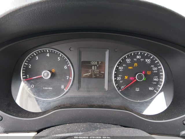 2012 Volkswagen Jetta 2.5l Se მანქანა იყიდება აუქციონზე, vin: 3VWDP7AJ3CM322725, აუქციონის ნომერი: 45528030