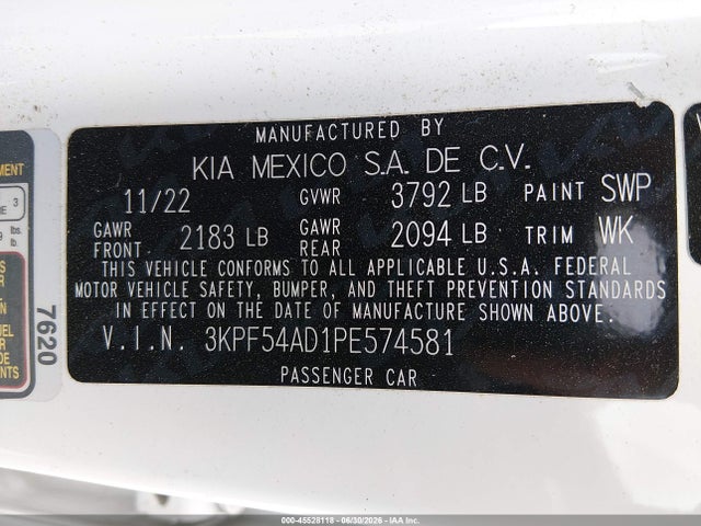 KIA Forte Gt-line 2023 3KPF54AD1PE574581 Image 9