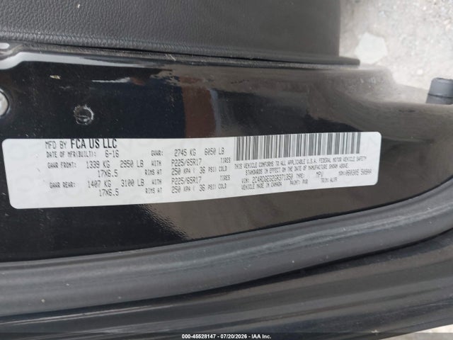 Aukcja sprzedaży 2016 Dodge Grand Caravan R/t, vin: 2C4RDGEG2GR371350, numer aukcji: 45528147