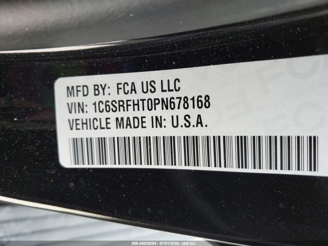 Продаж на аукціоні авто 2023 Ram 1500 Limited  4x4 5'7 Box, vin: 1C6SRFHT0PN678168, номер лоту: 45528294