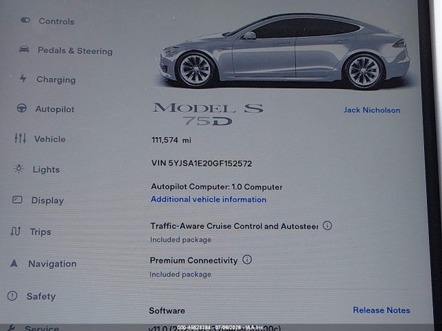 Aukcja sprzedaży 2016 Tesla Model S, vin: 5YJSA1E20GF152572, numer aukcji: 45528384