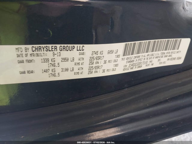 Aukcja sprzedaży 2014 Dodge Grand Caravan Sxt, vin: 2C4RDGCG3ER173103, numer aukcji: 45528531