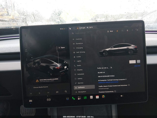 Продаж на аукціоні авто 2024 Tesla Model 3, vin: 5YJ3E1EA2RF721103, номер лоту: 45528548