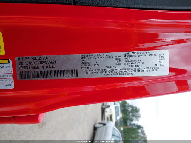 1C4PJXDN7SW555621 Jeep Wrangler 4-door Willys 4x4