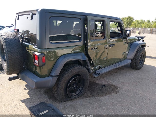 Продаж на аукціоні авто 2020 Jeep Wrangler Unlimited Sport S 4x4, vin: 1C4HJXDN4LW340011, номер лоту: 45528726