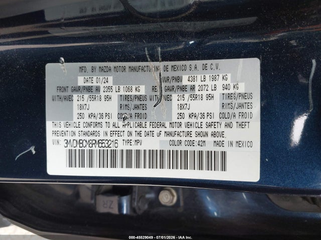 3MVDMBCM8RM653216 Mazda Cx-30 2.5 S Preferred Package