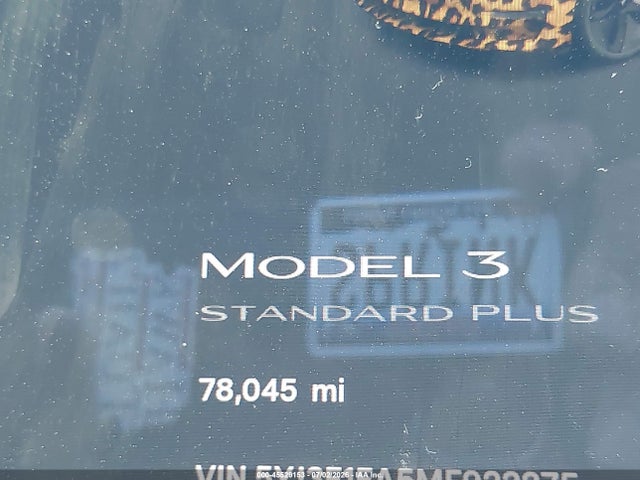 Aukcja sprzedaży 2021 Tesla Model 3 Standard Range Plus Rear-wheel Drive, vin: 5YJ3E1EA5MF922275, numer aukcji: 45529153