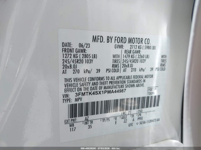 Ford Mustang Mach-e Gt 2023 3FMTK4SX1PMA44987 Image 9