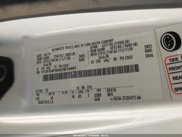 Ford E-450 Cutaway 2014 1FDFE4FS6EDB10493 Image 8