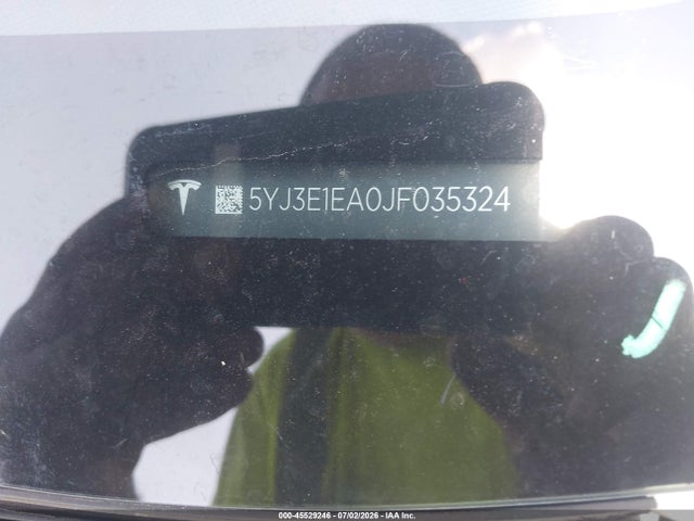 Aukcja sprzedaży 2018 Tesla Model 3 Long Range/mid Range, vin: 5YJ3E1EA0JF035324, numer aukcji: 45529246