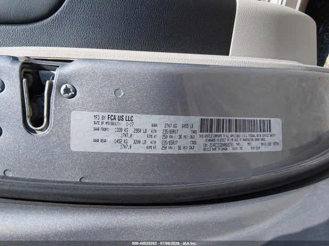 Aukcja sprzedaży 2017 Chrysler Pacifica Touring-l Plus, vin: 2C4RC1EG5HR665701, numer aukcji: 45529262