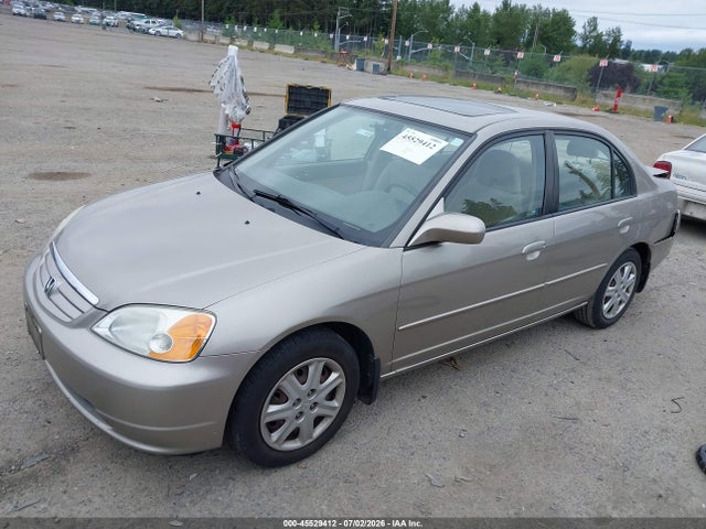 45529412 :رقم المزاد ، 2HGES26753H520602 vin ، 2003 Honda Civic Ex مزاد بيع