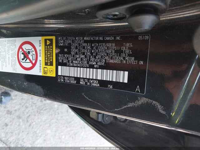 Продаж на аукціоні авто 2010 Lexus Rx 350, vin: 2T2BK1BA1AC012076, номер лоту: 45529928