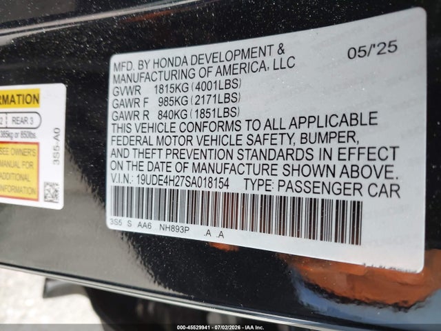 Acura Integra 2025 19UDE4H27SA018154 Image 9