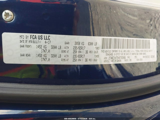 Chrysler Pacifica Hybrid Touring Plus 2017 2C4RC1H75HR765096 Image 9
