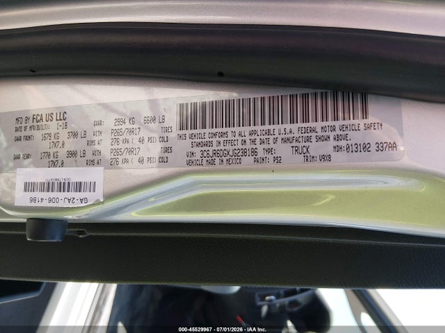 RAM 1500 2018 3C6JR6DGXJG238186 Image 9