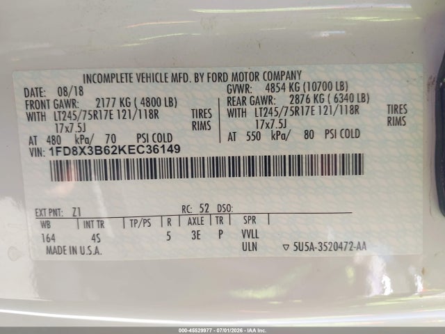 1FD8X3B62KEC36149 Ford F-350