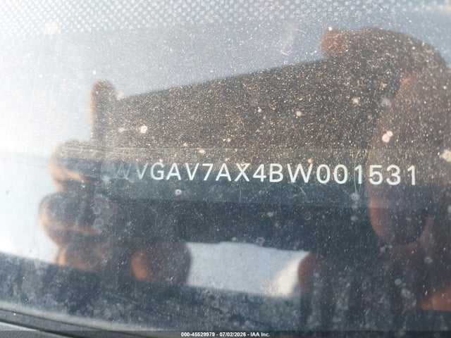 Продажа на аукционе авто 2011 Volkswagen Tiguan S, vin: WVGAV7AX4BW001531, номер лота: 45529979