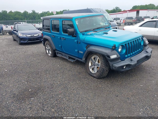 45530267 :رقم المزاد ، 1C4HJXDG8LW118220 vin ، 2020 Jeep Wrangler Unlimited Sport 4x4 مزاد بيع