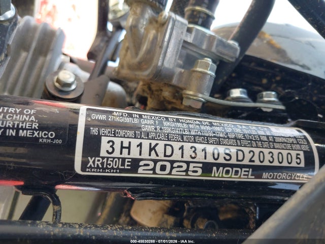 3H1KD1310SD203005 Honda Xr150l E