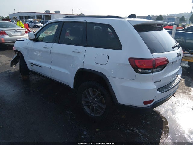 Продаж на аукціоні авто 2016 Jeep Grand Cherokee 75th Anniversary, vin: 1C4RJFAG9GC480910, номер лоту: 45530311