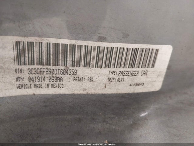 Auction sale of the 2013 Fiat 500 Sport, vin: 3C3CFFBR0DT684359, lot number: 45530313