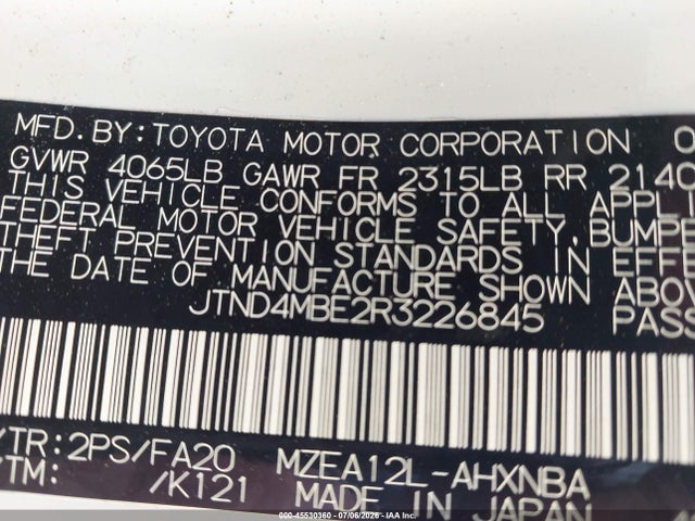 Toyota Corolla Nightshade Edition 2024 JTND4MBE2R3226845 Image 9