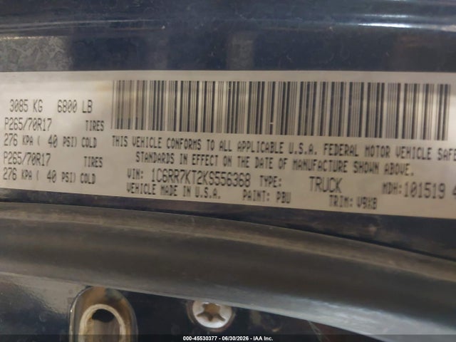 RAM 1500 Classic 2019 1C6RR7KT2KS556368 Image 9