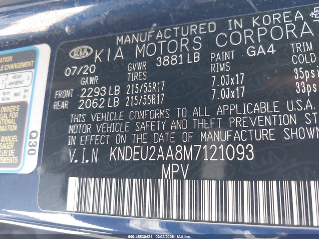 KIA SELTOS S 2021 KNDEU2AA8M7121093 Image 9