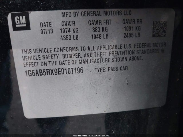 Cadillac ATS LUXURY 2014 1G6AB5RX9E0107196 Image 9