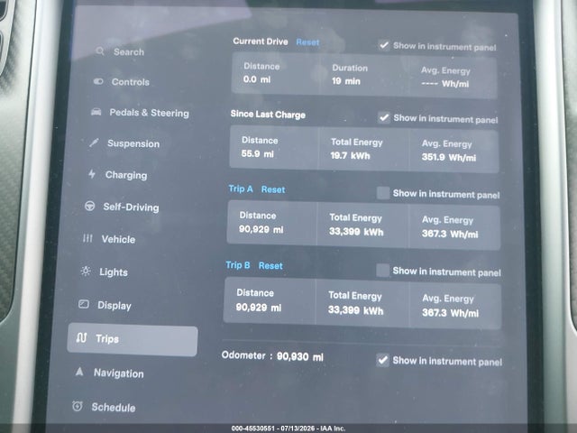 Tesla Model S 100d/75d/long Range/standard Range 2019 5YJSA1E25KF302216 Image 7