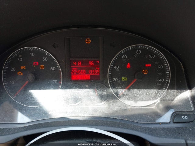 2008 Volkswagen Jetta Se მანქანა იყიდება აუქციონზე, vin: 3VWRM71K88M016036, აუქციონის ნომერი: 45530632