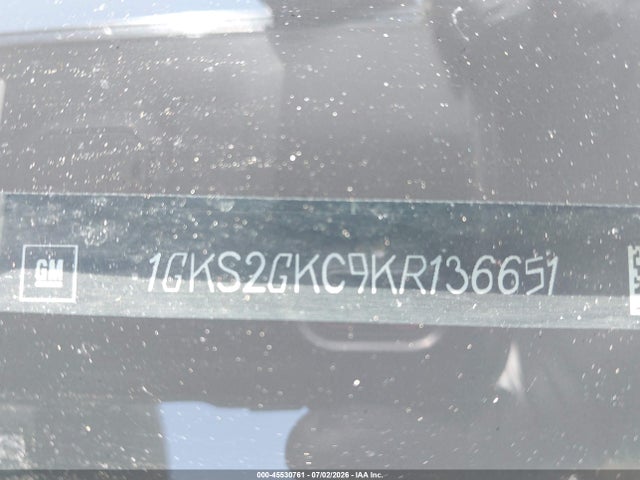 1GKS2GKC9KR136651 GMC Yukon Xl Slt