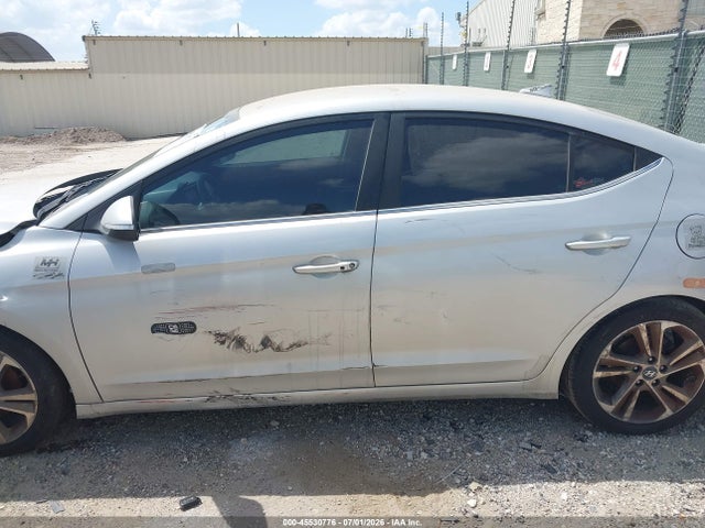 Aukcja sprzedaży 2018 Hyundai Elantra Limited, vin: 5NPD84LFXJH283125, numer aukcji: 45530776