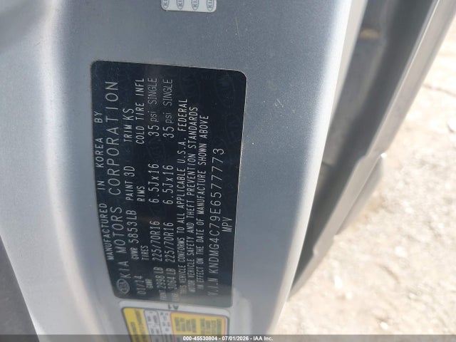 KIA SEDONA LX 2014 KNDMG4C79E6577773 Image 9