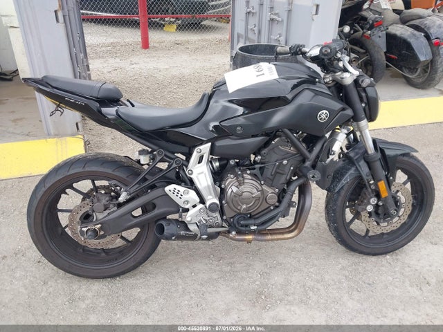 Aukcja sprzedaży 2016 Yamaha Fz07, vin: JYARM06E2GA010933, numer aukcji: 45530891