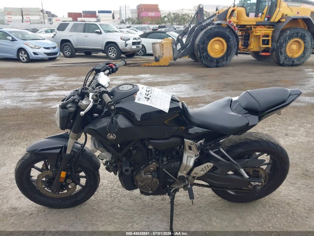 Aukcja sprzedaży 2016 Yamaha Fz07, vin: JYARM06E2GA010933, numer aukcji: 45530891
