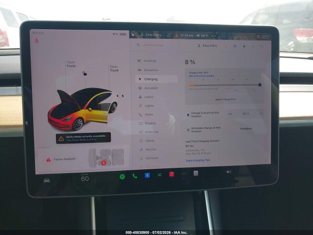 45530900 :رقم المزاد ، 5YJ3E1EA7JF009562 vin ، 2018 Tesla Model 3 Long Range/mid Range مزاد بيع