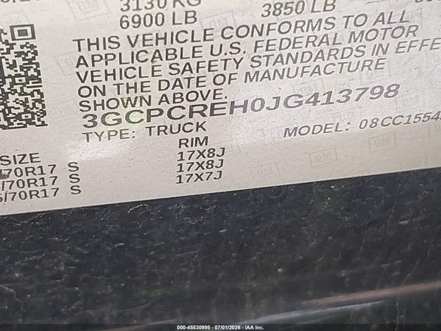 Chevrolet Silverado 1500 1lt 2018 3GCPCREH0JG413798 Image 9