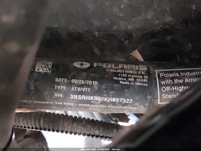 Polaris General 4 1000 Eps Ride Command Edition 2019 3NSRHK992KH837322 Image 10