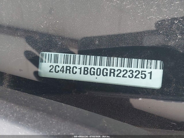 2C4RC1BG0GR223251 Chrysler Town &amp; Country Touring