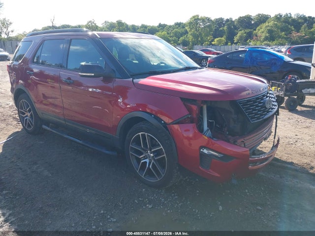 45531147 :رقم المزاد ، 1FM5K8GT5JGC34718 vin ، 2018 Ford Explorer Sport مزاد بيع