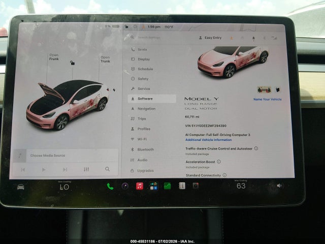 Продаж на аукціоні авто 2021 Tesla Model Y Long Range Dual Motor All-wheel Drive, vin: 5YJYGDEE2MF294390, номер лоту: 45531186